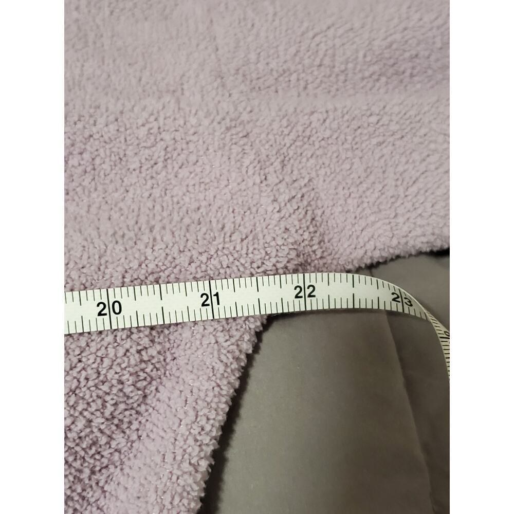 Urban Outfitters Lavender Plush Fleece 1/4 Zip Cropped Pullover Cinch Hem Sz S - Picture 4 of 12